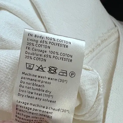 Nanushka Women's White Denim 100% Cotton Moun Midi Dress XL