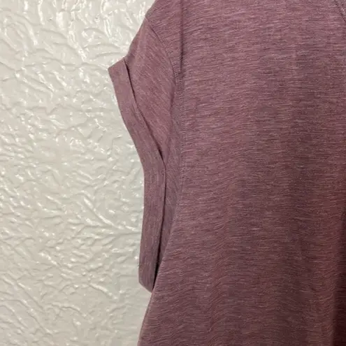 Lululemon Box It Out Short Sleeve Heathered Oxblood