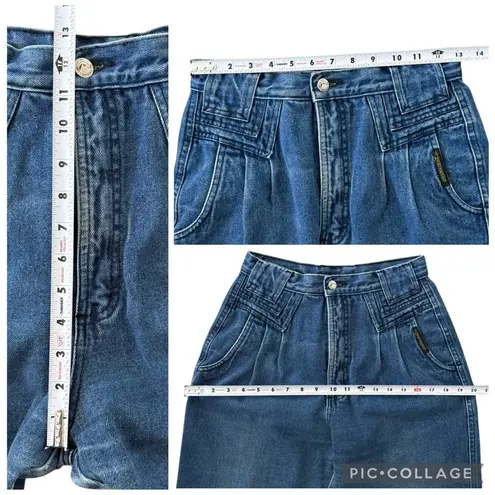 Rockies Vintage Western High Waist Bareback Pleated Denim Jeans 9/10 (26 x 34.5) Blue
