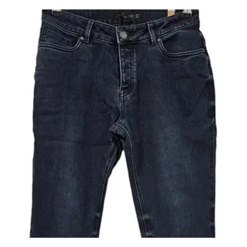 prAna NWT Buxton Mid-Rise Crop Button Fly Slim Boyfriend Stretch Jean 6 Blue