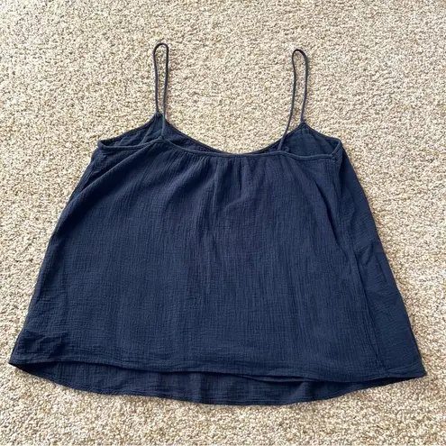 Mango Tank Top Cami Swing Sleeveless Top in Navy Size Small