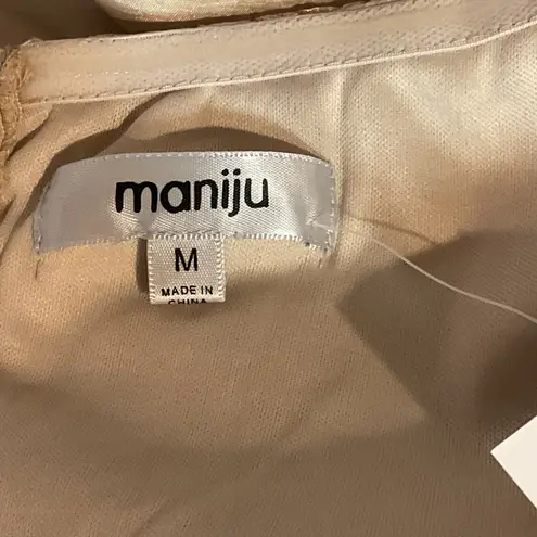 Maniju Floral Sleeveless Tiered Mermaid Style Skirt Prom Dress Size Medium NWT