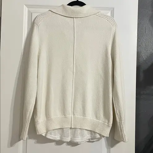 Brochu Walker The Rainer Layered Looker Sweater In Tusk Size Small