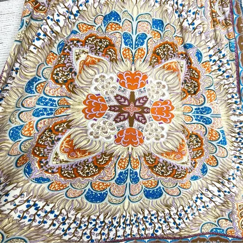 she's cool She’s Cool Colorful BohemianV-Neck Mini Sun Dress Swim Cover Up Size Large