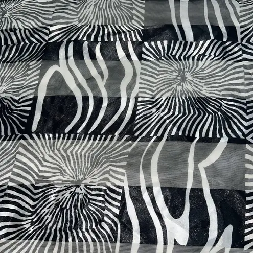 l*space Vintage  Age Scarf Black White Retro 20" Square Womens Ladies Polyester