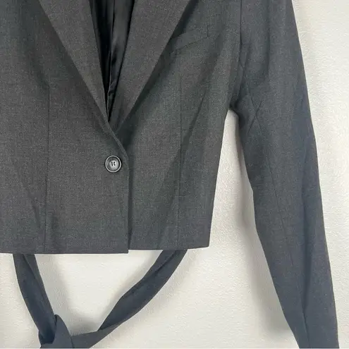 ZARA  Single Button Lined Belted Blazer Sz S