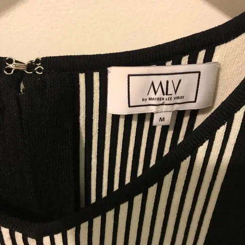 MLV Collection MLV by Mayren Lee Viray Black & White dress M 90s sexy fit and flare geometric