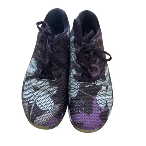 Nobull Floral Trainer Purple Gray Mesh CrossFit Gym Sneakers Women’s 9