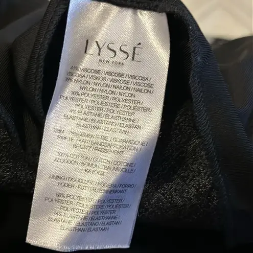 Lysse Lyssé Women’s Pull On Black with Pinstripes + Grey & Black Side Stripes - Size L - Image 6