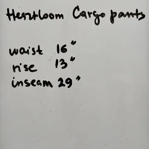 Heartloom Women’s Ginger Mustard Cargo Pants Adjustable Ankles no belt size L