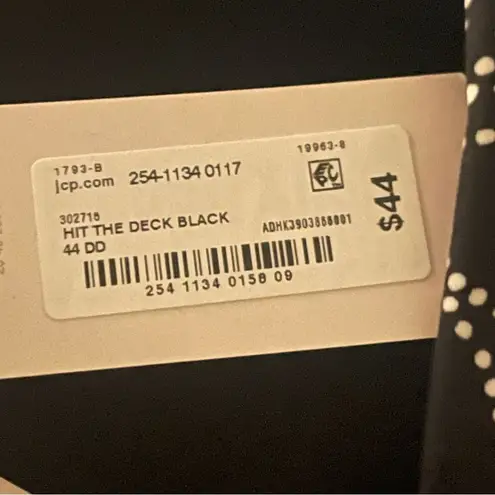 Ambrielle Everyday Full Coverage Bra 44DD Black White Floral Comfy Soft Size undefined