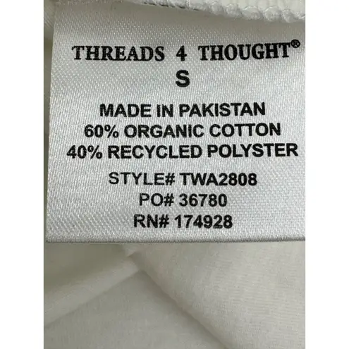 Threads 4 Thought White Eco-Friendly Sleeveless Muscle Tank Top NWT Small