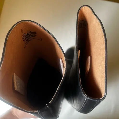 Tall Black Leather Riding Boots Size 7 by The Effingham Bond Boot Co Style 200L Black