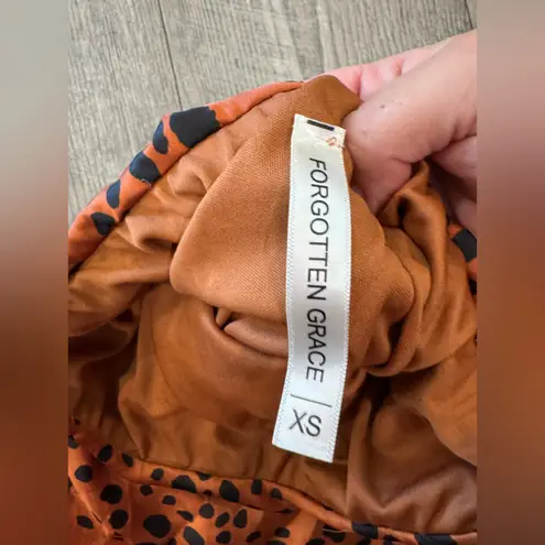 Forgotten Grace Asymmetrical Leopard Print Skirt