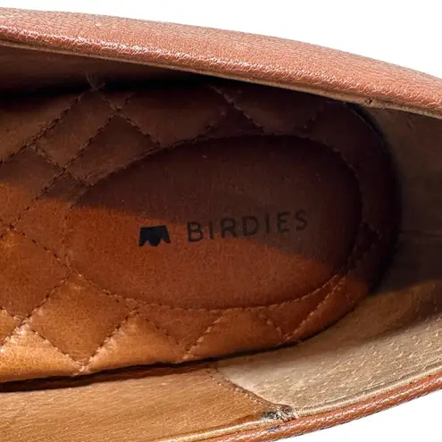 Birdies Starling Flat Loafer Whiskey Leather Tan Brown Size US 7