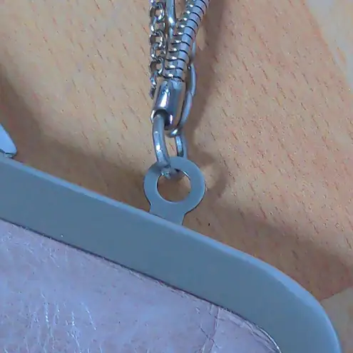 Hobo International Womens Hayley Clutch Wallet Handbag Pink (Cameo) Clasp Chain