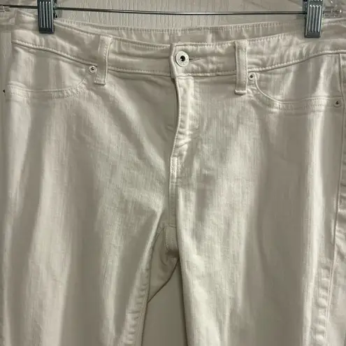 Lila Ryan Women's White Skinny Jeans Size 28 Mid Rise