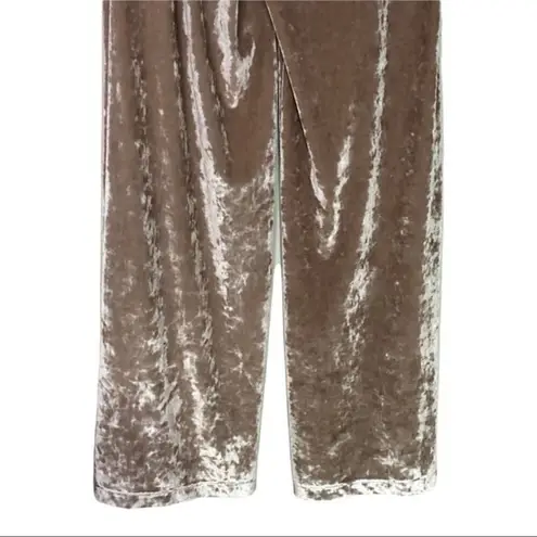 David Lerner New High Rise Velvet Lounging Pants Womens Size Small