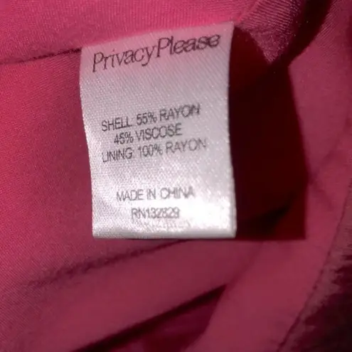 Privacy Please pink ruffle mini skirt size medium