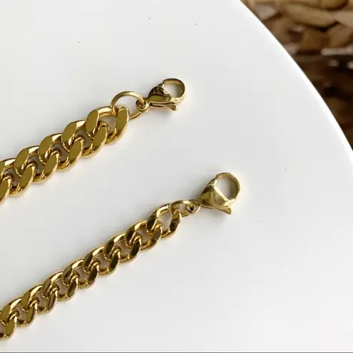 Boutique 18k Gold Cuban link bracelet 6mm