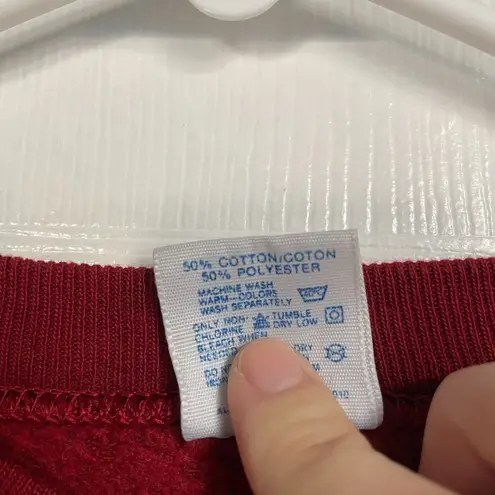 None Vintage maroon long sleeve graphic sweatshirt