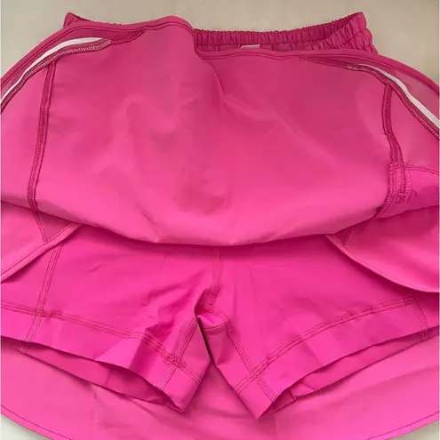 Lululemon NWT  Hotty Hot HR Sonic Pink Skirt Size 2 Shorts Underneath