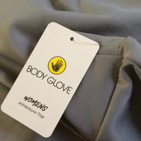 Body Glove NWT Grey Quarter Zip Scuba Logo Pullover Sweater Size Medium