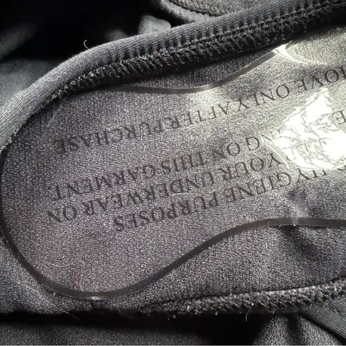 Swim Systems Onyx Black Lace Up Halter Tie Neck One Piece Swimsuit Size XS New