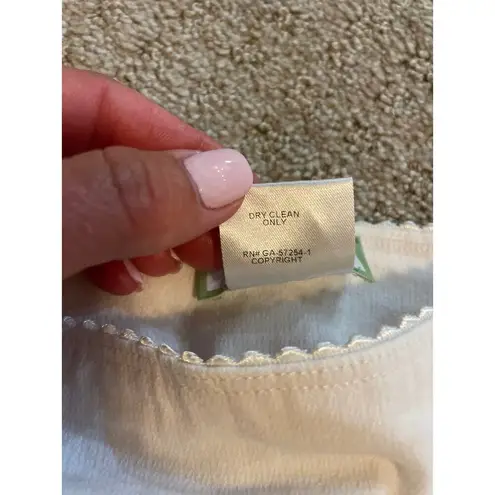 Tre Boutique Mason White Pull On Split Hem Capri Pants Size 2