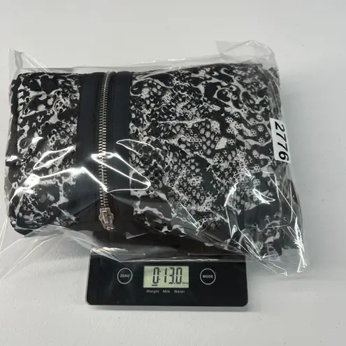 Black & White Avenue Sheer Bomber Jacket Womens 26/28 (3X) Black White Leopard Print Full Zip