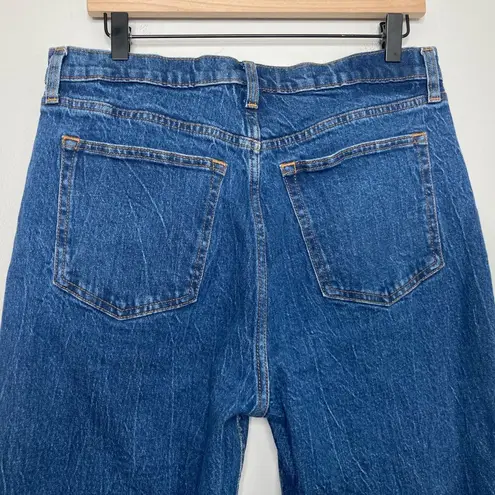 Abercrombie & Fitch The 90s Relaxed Jean High Rise 31 Short Dark Blue Classic