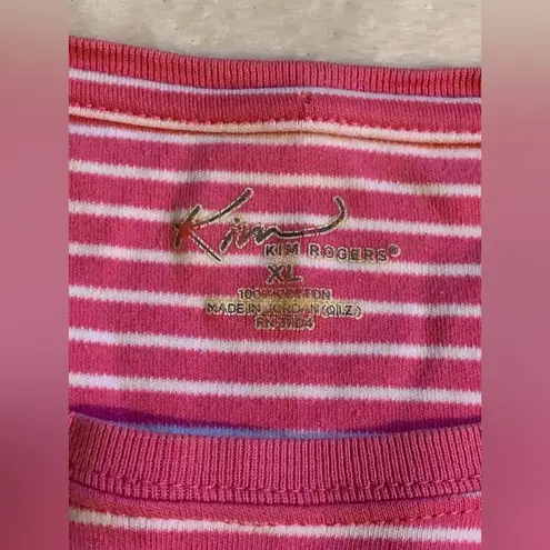 kim rogers () Striped Tee: Size XL