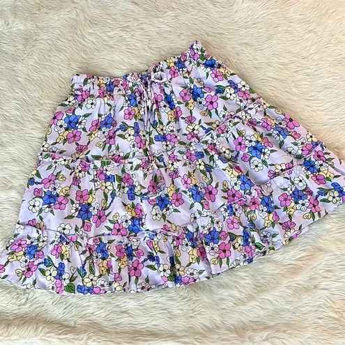 Listicle 🔥 3/$30 Lilac Floral Boho Skirt