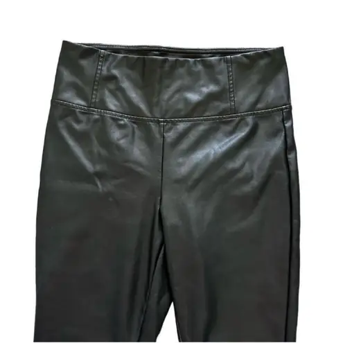 Badgley Mischka Studio Faux Leather Ankle Pants Size Medium