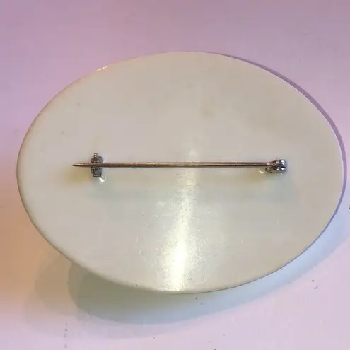 Vintage Off White Unique 3D Brooch Flower Boho Shoulder Pin