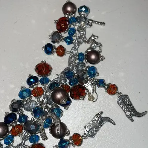 Cowgirl Up Glitzy Charm Bracelet & Earring Set Sparkle n Shimmer