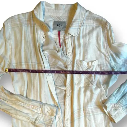 Rails Free People Women Button Up Shirt Hunter Plaid Super Soft Collared Size M