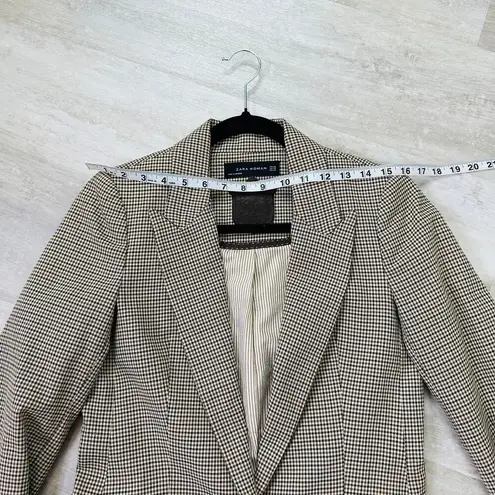 ZARA  Houndstooth Single Breasted Blazer