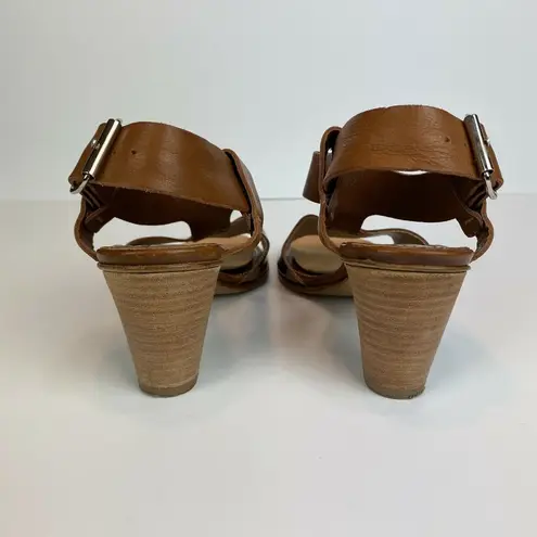 AGL Attilio Giusti Leombruni Heels Sandals 5.5 Brown Copper Patent Leather 35.5