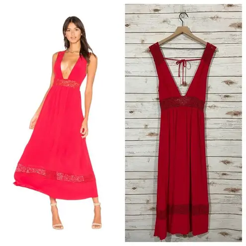 Majorelle  X Revolve Pinewood Maxi Dress - Red - Small