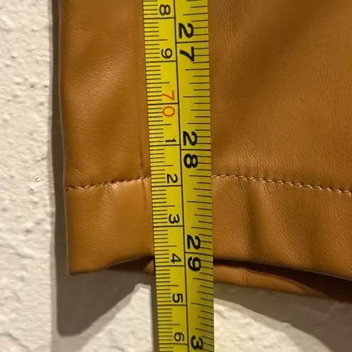 NWT Heyson Tan Faux Leather Paperbag Tie Waist Pants Women’s Size 2XL Brown Plus