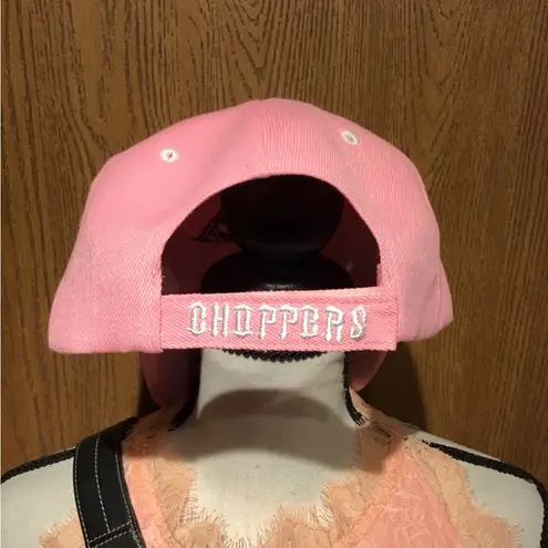 Pink Choppers Cap with Embroidered Flames NWT