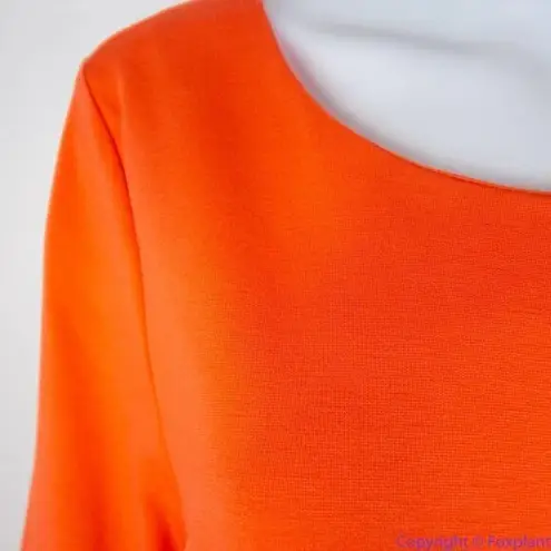 Eloquii NEW knit ruffle half sleeve orange dress, size 20
