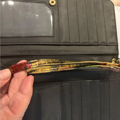 Nostalgia Women’s Wallet 1950’s Theme Marilyn Monroe Cars Eiffel Tower 8x4.5” Brown