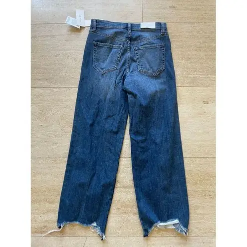 Ella Moss High-Waisted Distressed Straight Leg Jeans Women's Denim 26