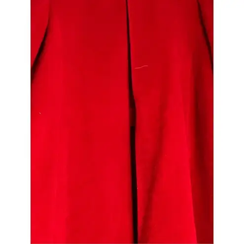 Talbots  Wool Alpaca Blend Coat red car length New 12 12wp