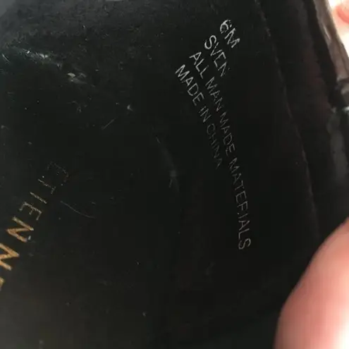 Etienne Aigner Sven Loafers Shoes Horsebit Logo Dark Brown Leather Women…