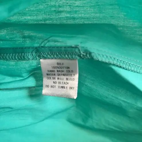 PINCH Midi Tiered Ruffle Dress Womens Small Blue Cotton Sundress