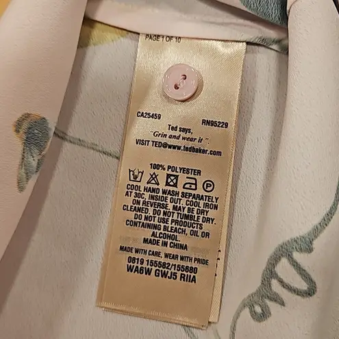 💕TED BAKER💕 Riia Citrus Bloom Cami Top ~ Abstract Floral Print Medium M NWT Pink