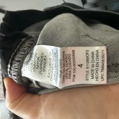 Democracy Women’s 4 Grey Ab Solution Booty Lift Jegging New